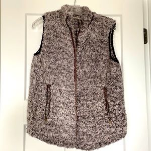 Purplish Grey Sherpa Vest